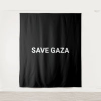 Save Gaza zwart wit aangepaste tekst minimalistisc