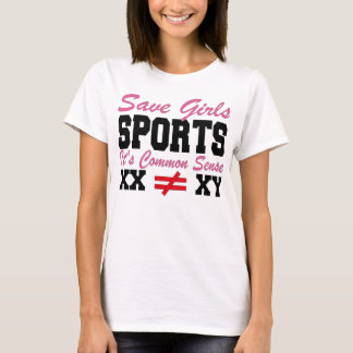 Save Girls Sport Het is gezond verstand XX Anders  T-shirt