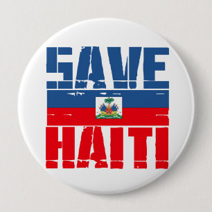 SAVE HAITI RONDE BUTTON 4,0 CM
