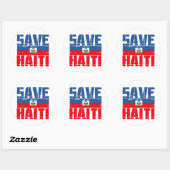 SAVE HAITI RONDE STICKER (Vel)