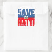 SAVE HAITI RONDE STICKER (Tas)
