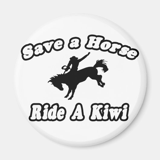Save Horse, Ride Kiwi Magneet (Voorkant)