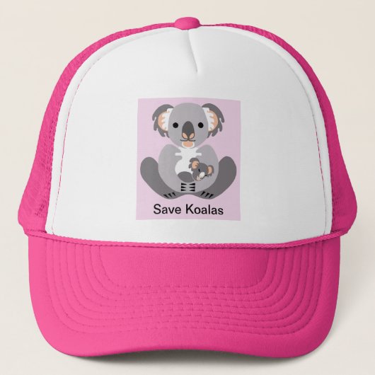 Save KOALAS - Australië - Wildlife - Natuur - Trucker Pet (Voorkant)