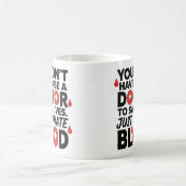 Save Lives Design – Bewustzijn bloeddonatie Koffiemok (Center)