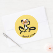 Save LORISES - Bedreigd dier - Gele Sticker (Envelop)