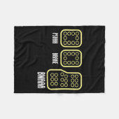 Save Manual Pedal Shift Diagram Car Racing Funny Q Fleece Deken (Voorkant (Horizontaal))