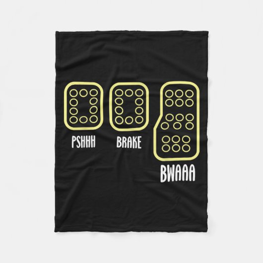Save Manual Pedal Shift Diagram Car Racing Funny Q Fleece Deken (Voorkant)