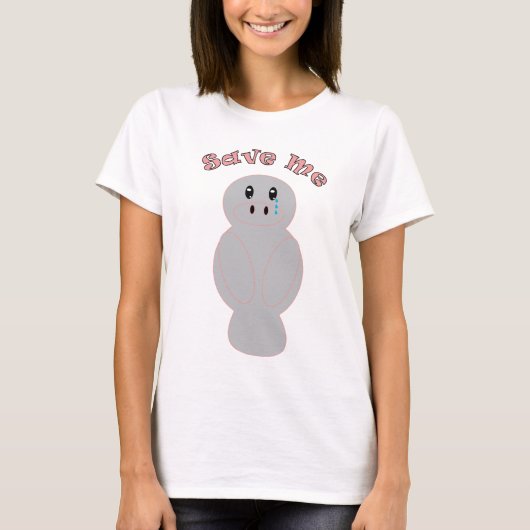 Save Me Manatee T-shirt (Voorkant)