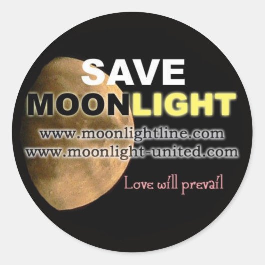 Save Moonlight sticker (Voorkant)