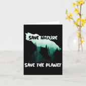 Save Natuur Save Planet Milieubescherming Kaart (Gele Bloem)