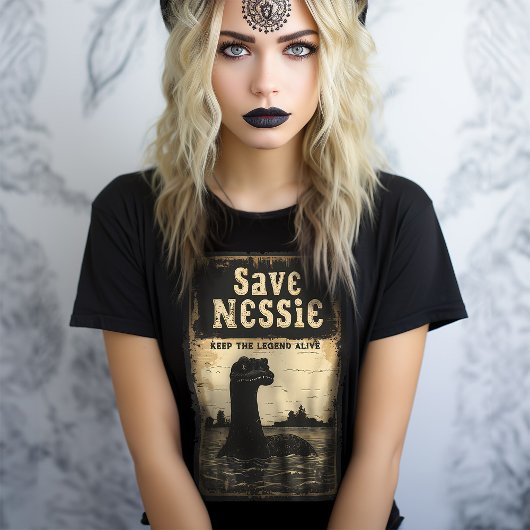  Save Nessie Loch Ness Monster T-shirt
