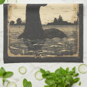 Save Nessie Loch Ness Monster Theedoek (Gevouwen)