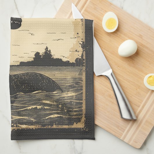  Save Nessie Loch Ness Monster Theedoek (Quarter Fold)