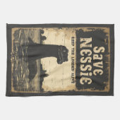 Save Nessie Loch Ness Monster Theedoek (Horizontaal)