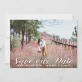 SAVE OUR DATE Wedding 4 FOTO'S Collage Zwart Save The Date (Voorkant)