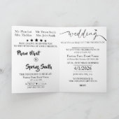 Save our day announcement folded invitation card kaart (Binnen)