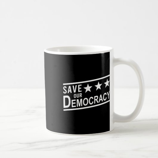 Save Our Democracy Anti-Trump Protest Koffiemok (Rechts)