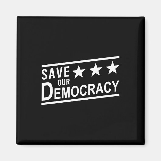 Save Our Democracy Anti-Trump Protest Magneet (Voorkant)