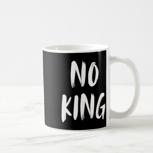 Save Our Democracy No Kings in America beroemd gem Koffiemok (Rechts)