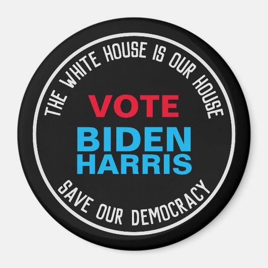 Save Our Democracy Vote BIDEN HARRIS Koelkast Magneet (Voorkant)