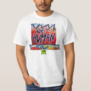 SAVE OUR EARTH GET HUMAN BERLIN WALL By Indiano T-shirt