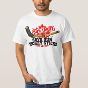 Save Our Hockey Sticks Canada 50% Tarief Gebroken  T-shirt
