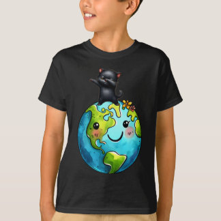 Save Our Home Kat Planeet Katten Liefhebber Grappi T-shirt