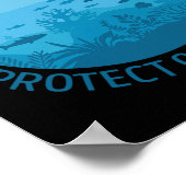 Save Our Oceans Bescherm onze Toekomstige Dag van  Poster (Hoek)
