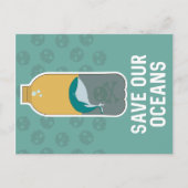 Save Our Oceans / Bewustwording van klimaatverande Feestdagenkaart (Voorkant)