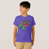 Save Our Oceans Purple Sea Turtle T-shirt (Voorkant volledig)