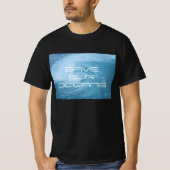 SAVE OUR OCEANS WAVE SURF TEE SHIRT (Voorkant)