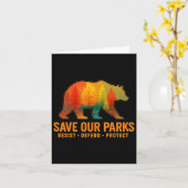  Save Our Parks Resist Nationaal Park Protec Kaart (Gele Bloem)