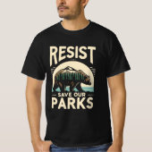 Save Our Parks Weersta Beer Milieuactivisme T-shirt (Voorkant)