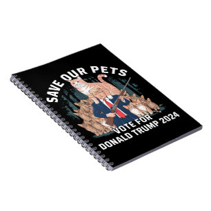 Save Our Pets 2024 President Trump Politiek  Notitieboek