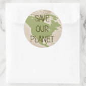 Save Our Planet — Amerikaanse stickers (Tas)