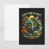 Save Our Planet Bedankkaart (Voorkant / Achterkant)