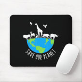 Save Our Planet Dierenbescherming Dag van de Aarde Muismat (Met muis)