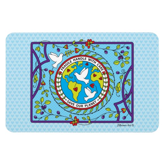 Save Our Planet_Flexibele magneet 15 x 10 cm (Horizontaal)