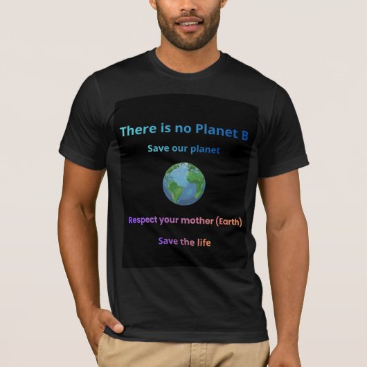 Save our planet T-shirt (Voorkant)