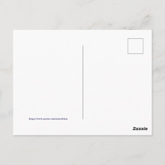 Save Our Public Schools SOS Postcard Briefkaart (Achterkant)