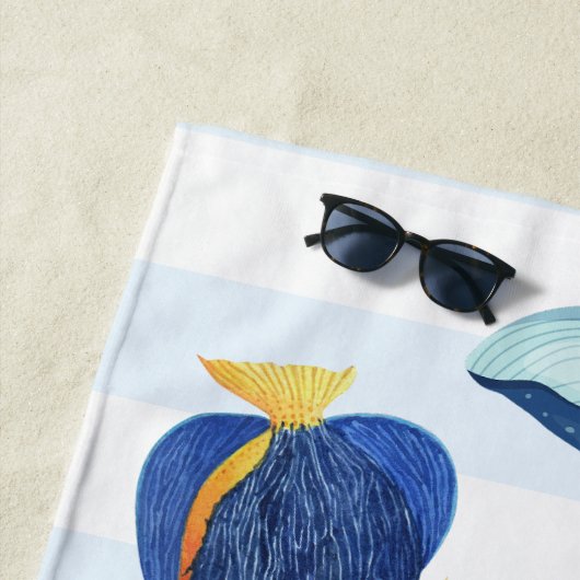 Save Our Seas | Bedreigde Zeedieren voor Kinderen Strandlaken (In situ)