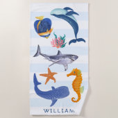 Save Our Seas | Bedreigde Zeedieren voor Kinderen Strandlaken (Voorkant)