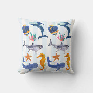Save Our Seas Mariene Dieren Kids Kussen