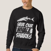 Save Our Whale Sharks Cool Animal Trui (Voorkant)