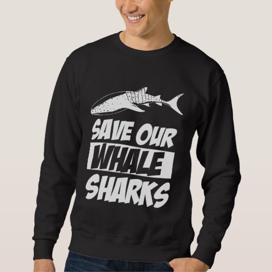 Save Our Whale Sharks Cool Animal Trui (Voorkant)