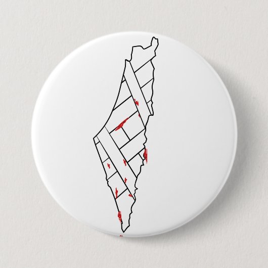 Save Palestine bleeding map - Vrijheid voor Palest Ronde Button 7,6 Cm (Voorkant)