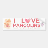 SAVE PANGOLINS Speciale editie Bumpersticker (Voorkant)