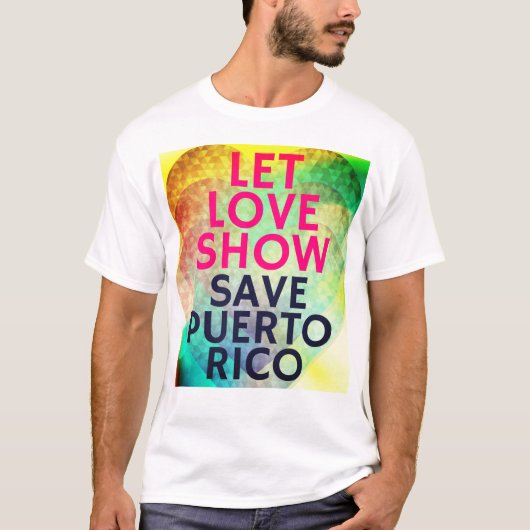 "Save Puerto Rico" Shirt voor fondsenwerving (Voorkant)