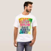 "Save Puerto Rico" Shirt voor fondsenwerving (Voorkant volledig)