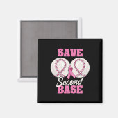 Save Second 2nd Byse Fun Bysebyll Borstkanker AW Magneet (Voorkant / Achterkant)